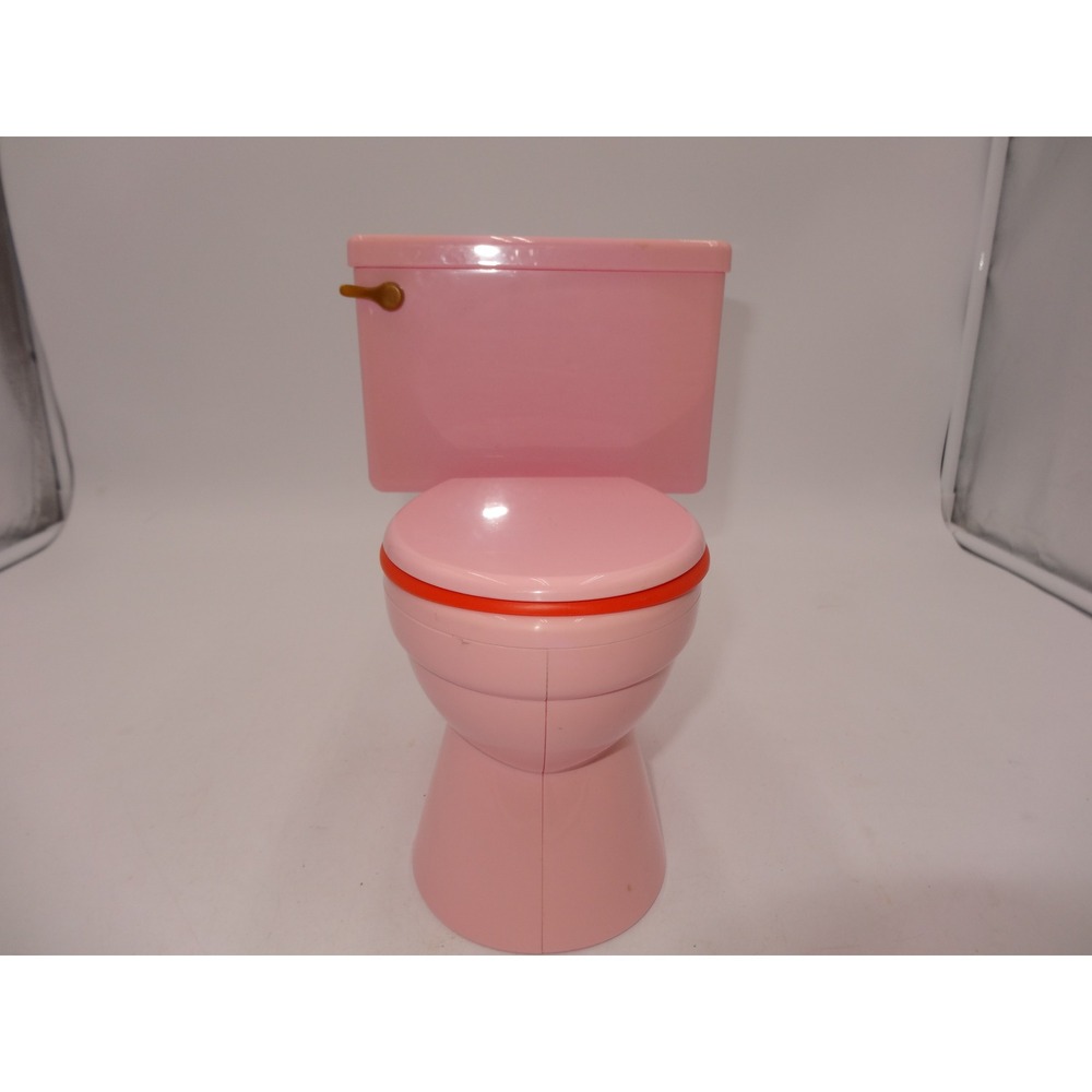American Girl Doll Julie Groovy Bathroom Replacement Toilet for 18" Dolls WORKS!